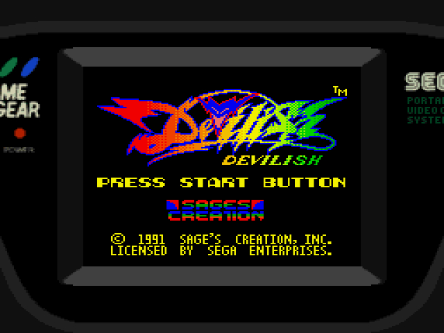 Devilish (Game Gear, 1991) - Sega Does