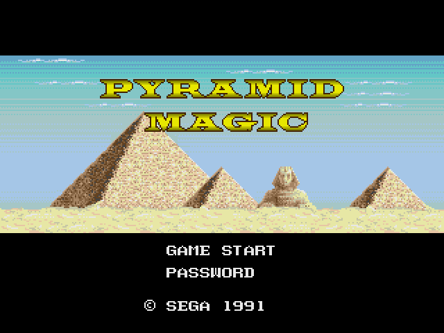 Pyramid Magic (Mega Drive, 1991) - Sega Does